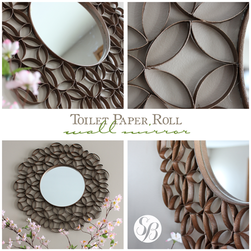 Toilet Paper Roll Mirror & Wall Art Simply Bloom